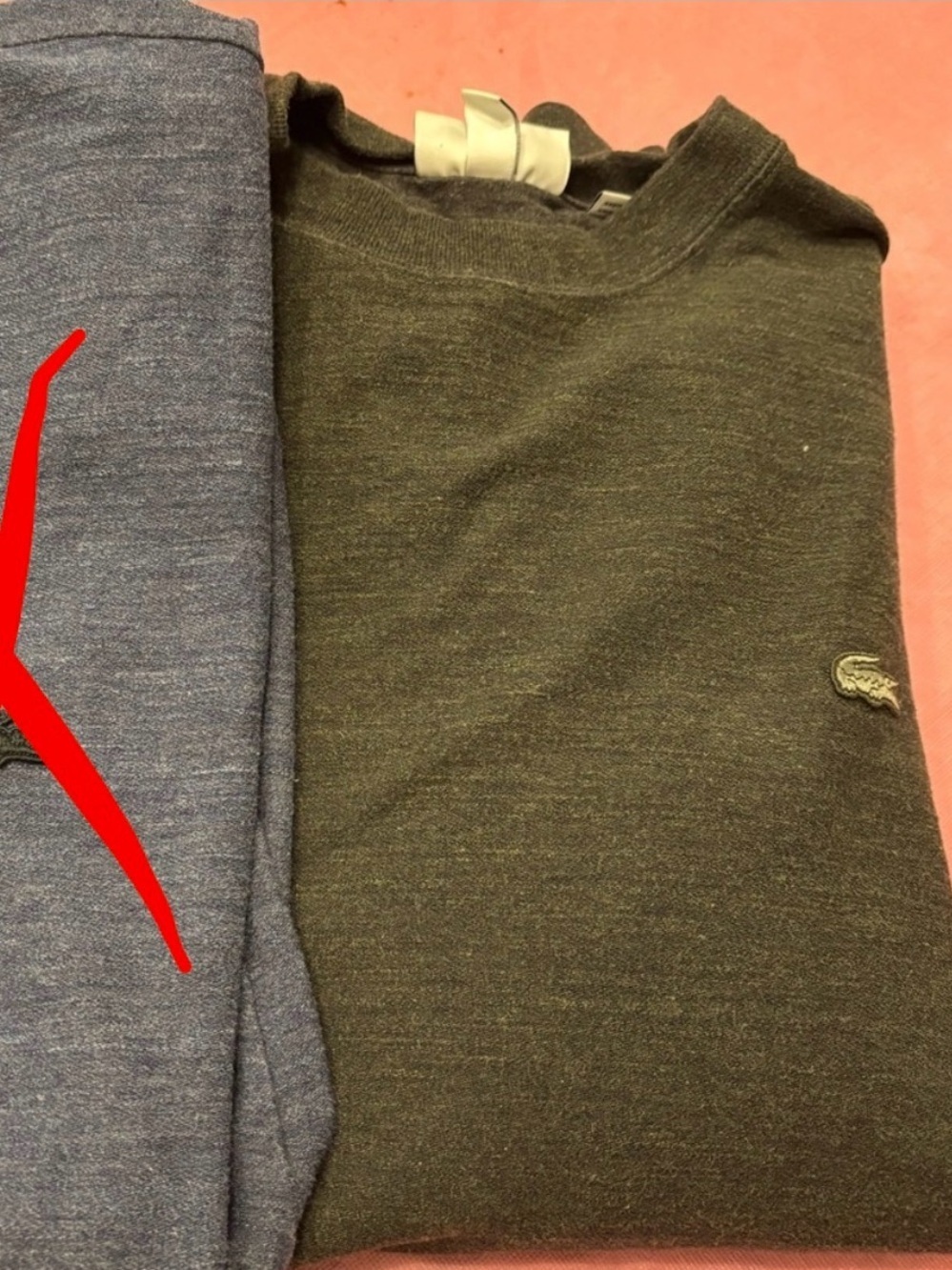 Lacoste long sleeve Regular Fit shirts. green gray. 4XL